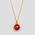 Halskette Eloise Red Onyx - Fleurs des Prés