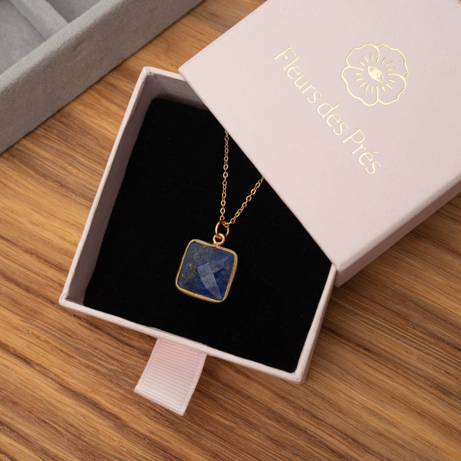 Halskette Hélène Lapislazuli - Fleurs des Prés Jewelry
