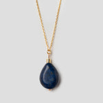 Halskette La Nuit mit blauem Lapislazuli - Fleurs des Prés Jewelry