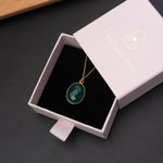 Halskette Leonor Green Onyx - Fleurs des Prés