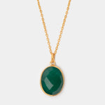 Halskette Leonor Green Onyx - Fleurs des Prés Jewelry