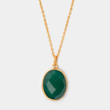 Halskette Leonor Green Onyx - Fleurs des Prés