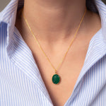 Halskette Leonor Green Onyx - Fleurs des Prés