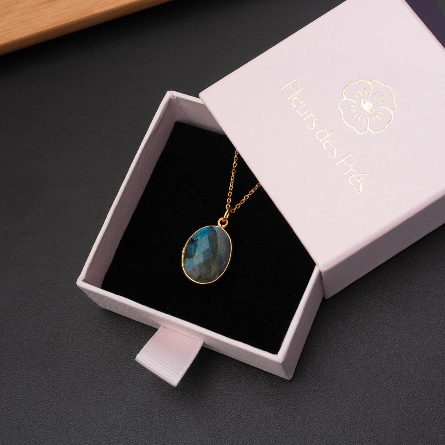 Halskette Leonor Labradorite - Fleurs des Prés
