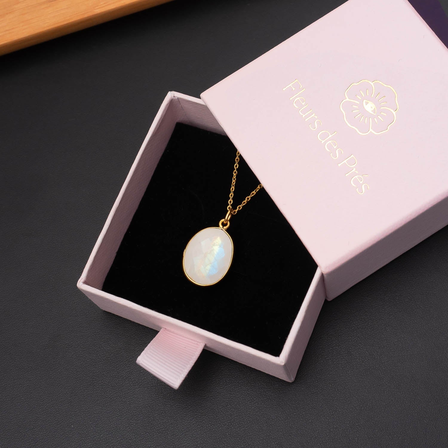 Halskette Leonor Moonstone - Fleurs des Prés Jewelry