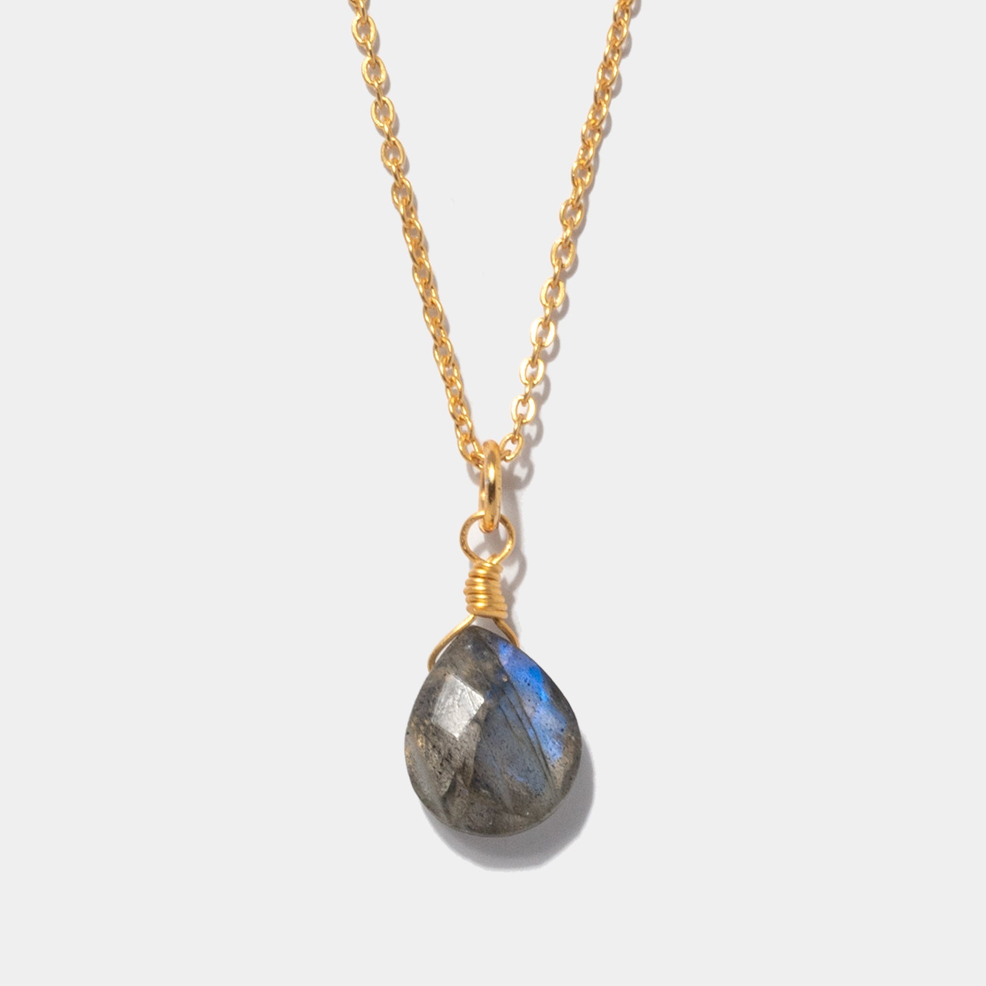 Halskette Lilou Labradorite Gold - Fleurs des Prés Jewelry