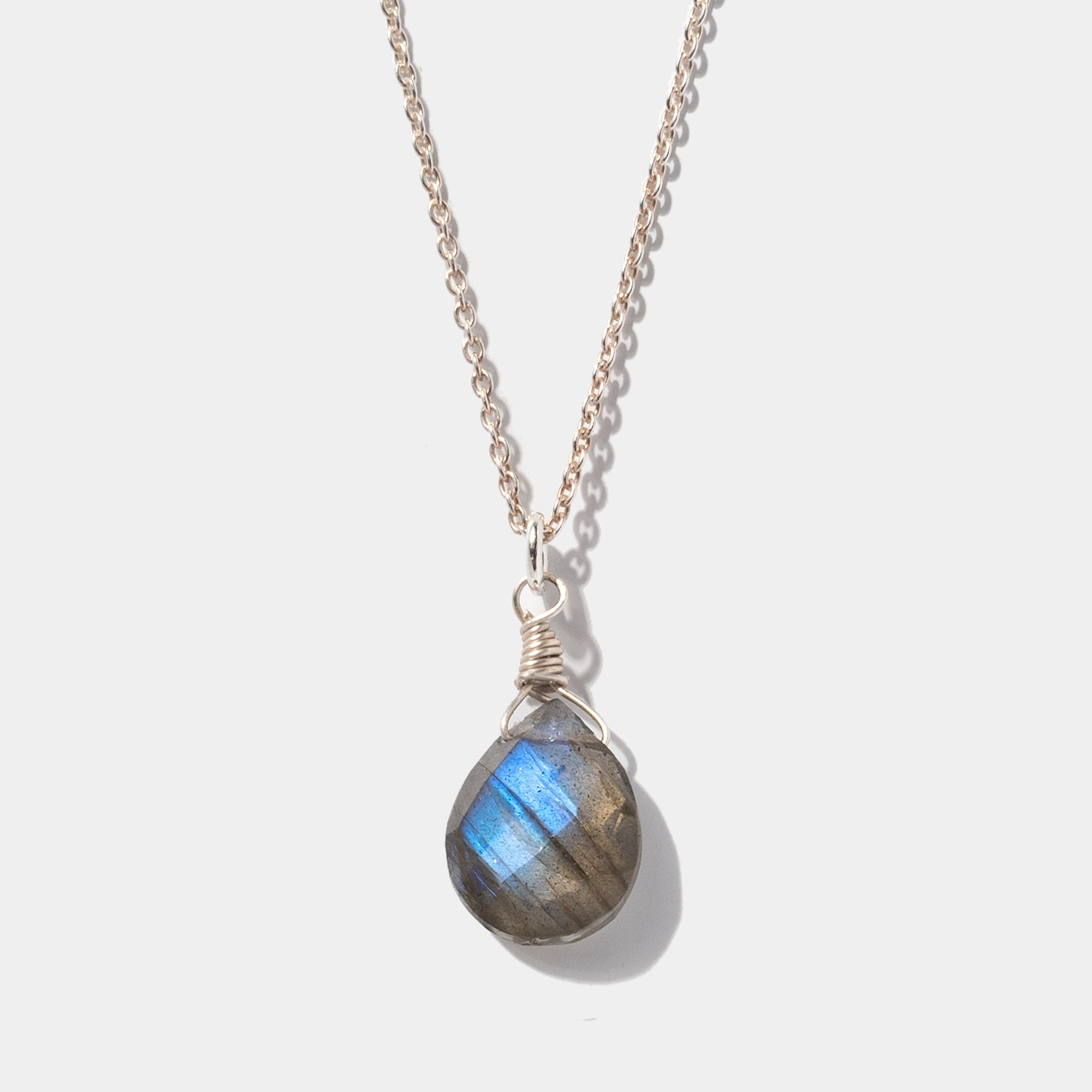 Halskette Lilou Labradorite Silber - Fleurs des Prés