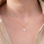 Halskette Lilou Moonstone Gold - Fleurs des Prés Jewelry