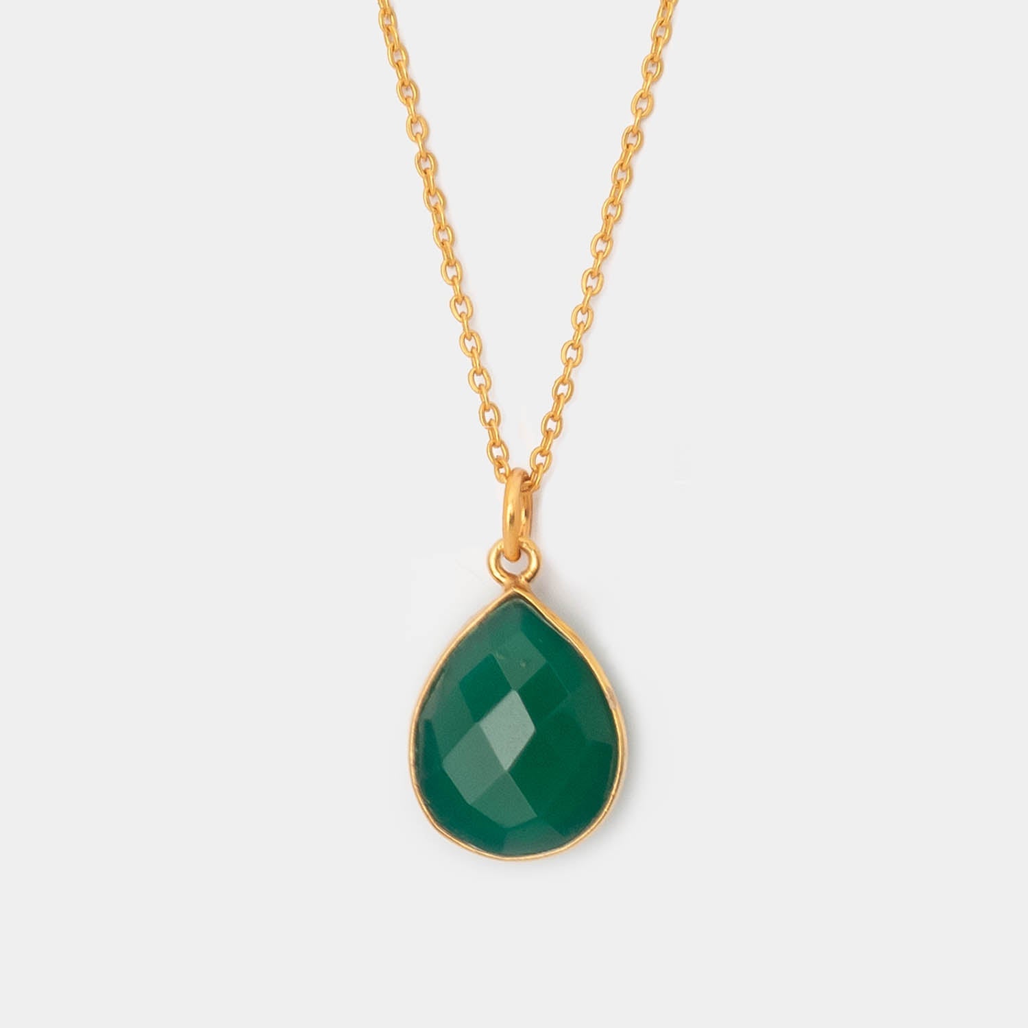 Halskette Lola Green Onyx - Fleurs des Prés Jewelry