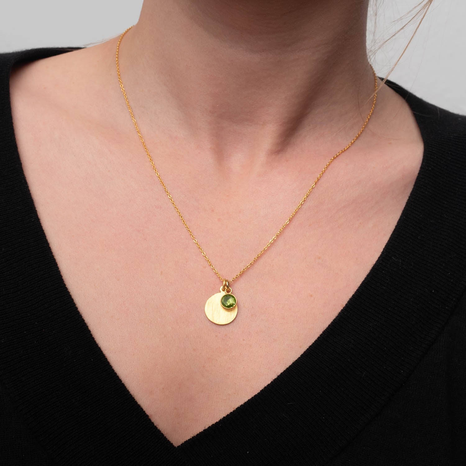 Halskette Maelle Green Peridot - Fleurs des Prés Jewelry