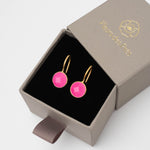 Ohrhänger Lille Hot Pink Chalcedon - Fleurs des Prés
