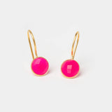 Ohrhänger Lille Hot Pink Chalcedon - Fleurs des Prés Jewelry