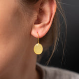 Ohrhänger Lisette Honey Yellow Jade - Fleurs des Prés