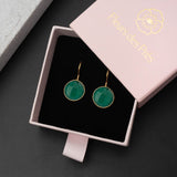 Ohrringe Amélie Green Onyx - Fleurs des Prés