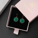 Ohrringe Amélie Green Onyx - Fleurs des Prés Jewelry