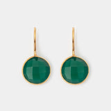 Ohrringe Amélie Green Onyx - Fleurs des Prés