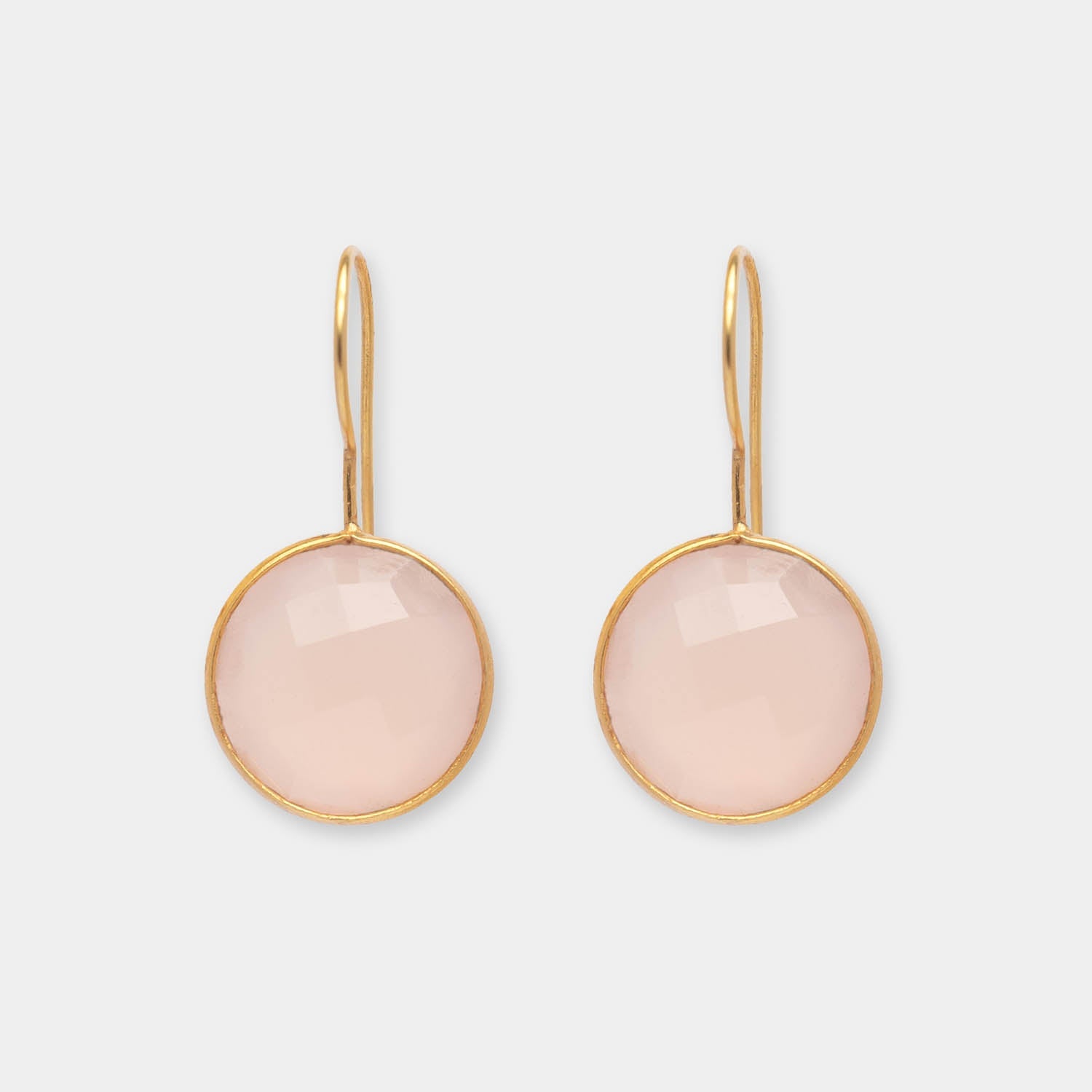 Ohrringe Amélie Pink Chalcedony - Fleurs des Prés Jewelry