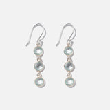 Ohrringe Charlotte Aquamarine Silber - Fleurs des Prés