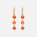 Ohrringe Charlotte Red Onyx - Fleurs des Prés