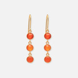Ohrringe Charlotte Red Onyx - Fleurs des Prés