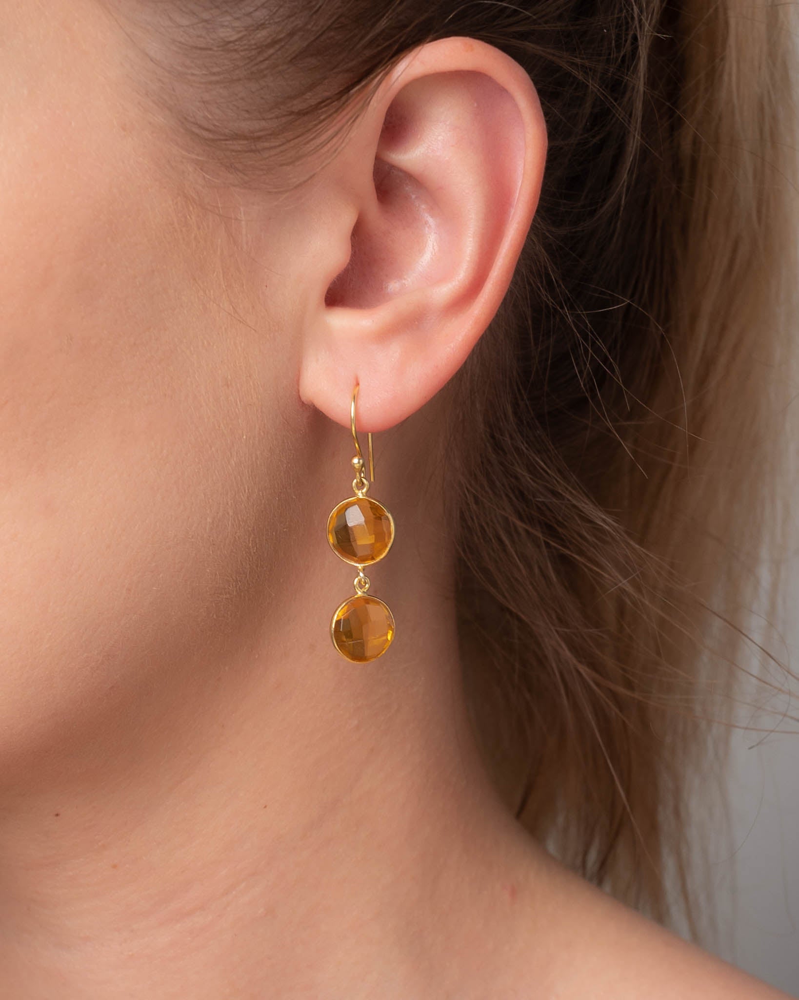 Ohrringe Eloise Citrin - Fleurs des Prés Jewelry
