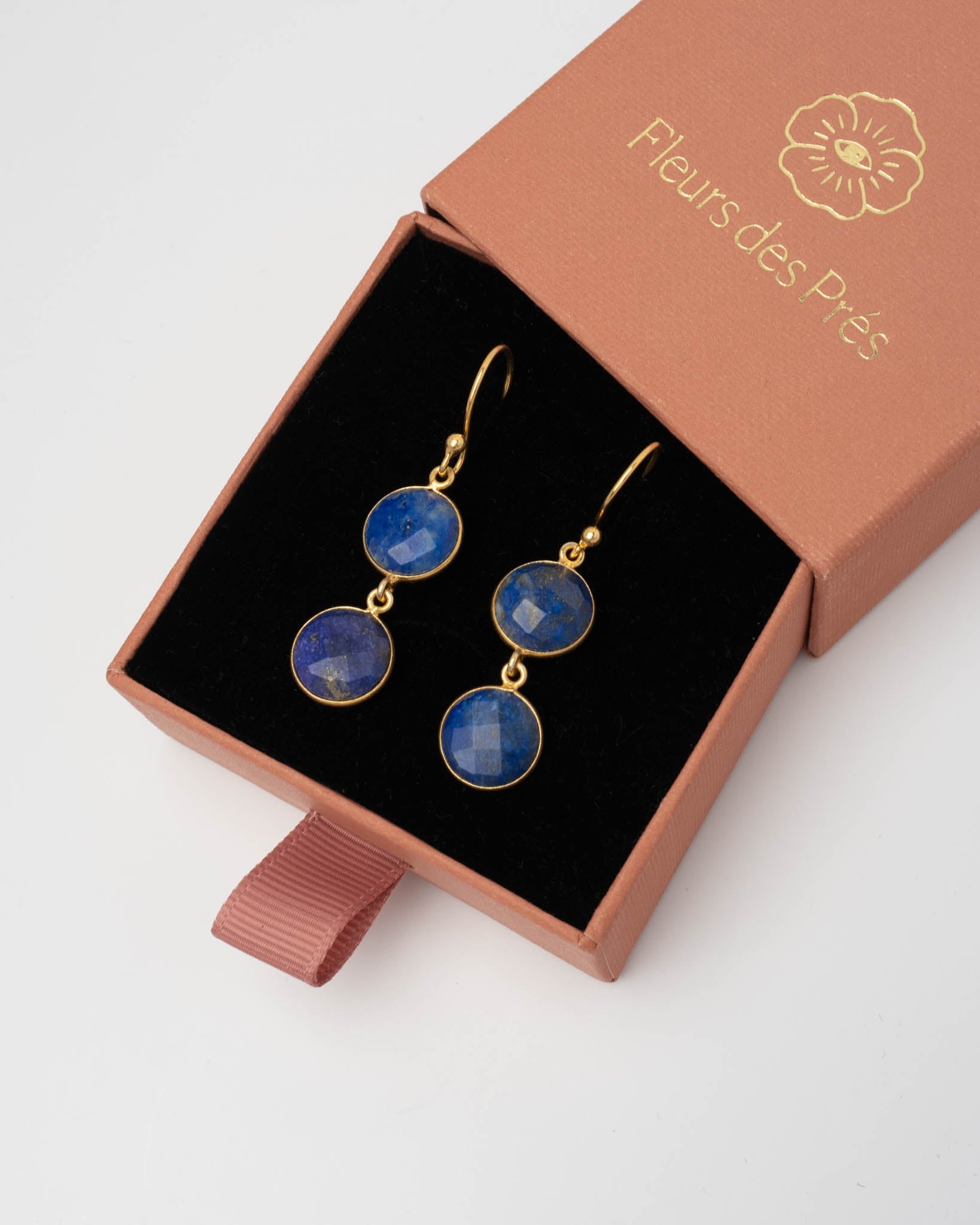 Ohrringe Eloise Lapislazuli - Fleurs des Prés Jewelry