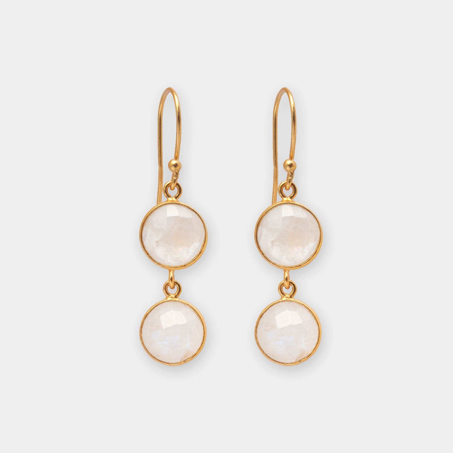 Ohrringe Eloise Moonstone - Fleurs des Prés Jewelry