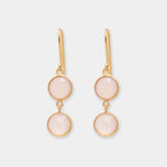 Ohrringe Eloise Pink Chalcedony - Fleurs des Prés