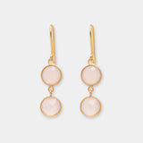 Ohrringe Eloise Pink Chalcedony - Fleurs des Prés