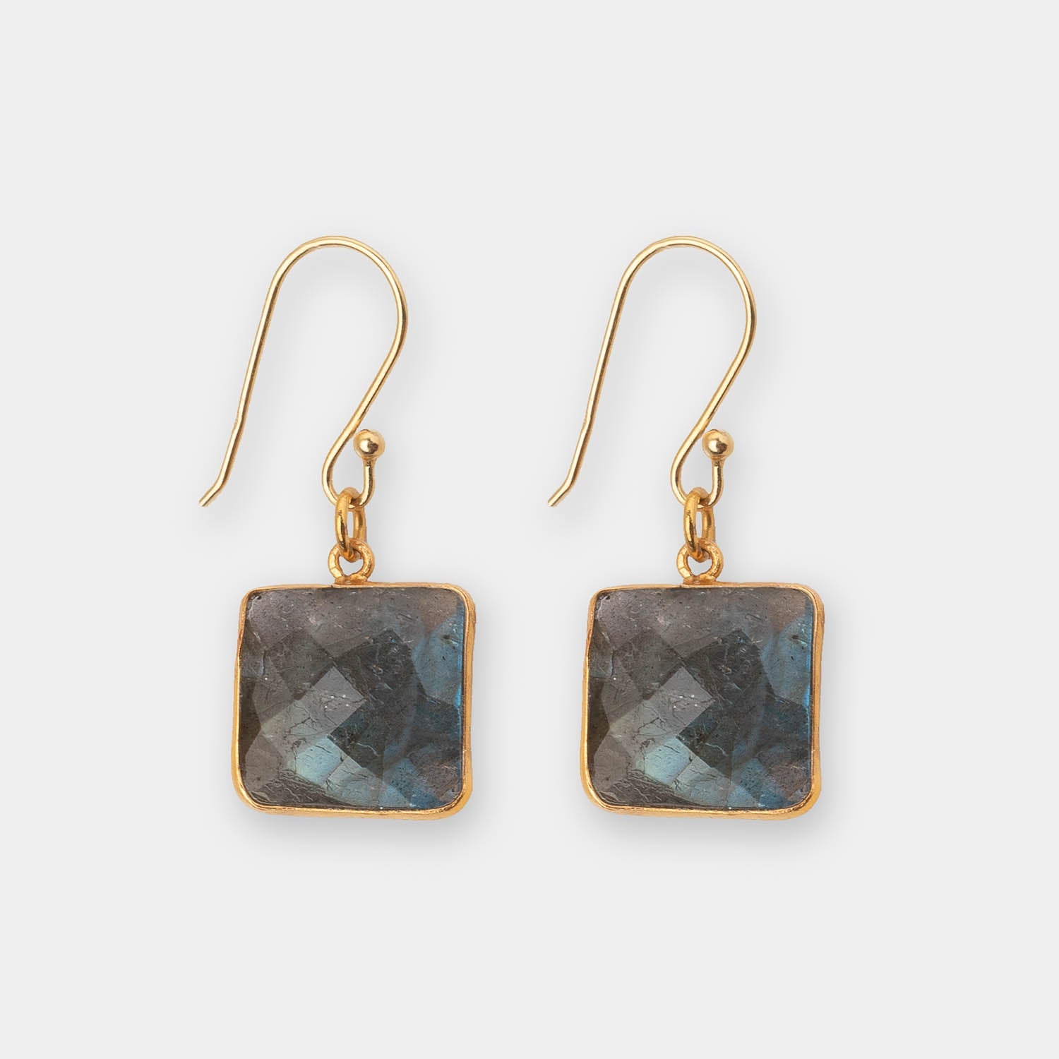 Ohrringe Hélène Labradorite - Fleurs des Prés