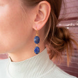 Ohrringe Julie Lapislazuli - Fleurs des Prés Jewelry