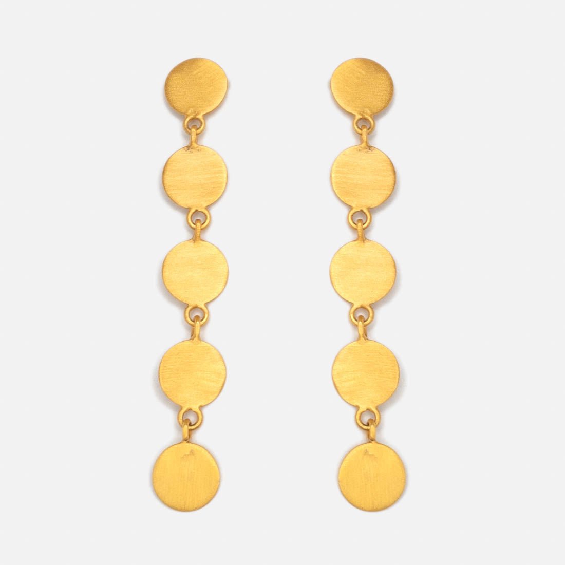 Ohrringe Léa Plain Gold - Fleurs des Prés