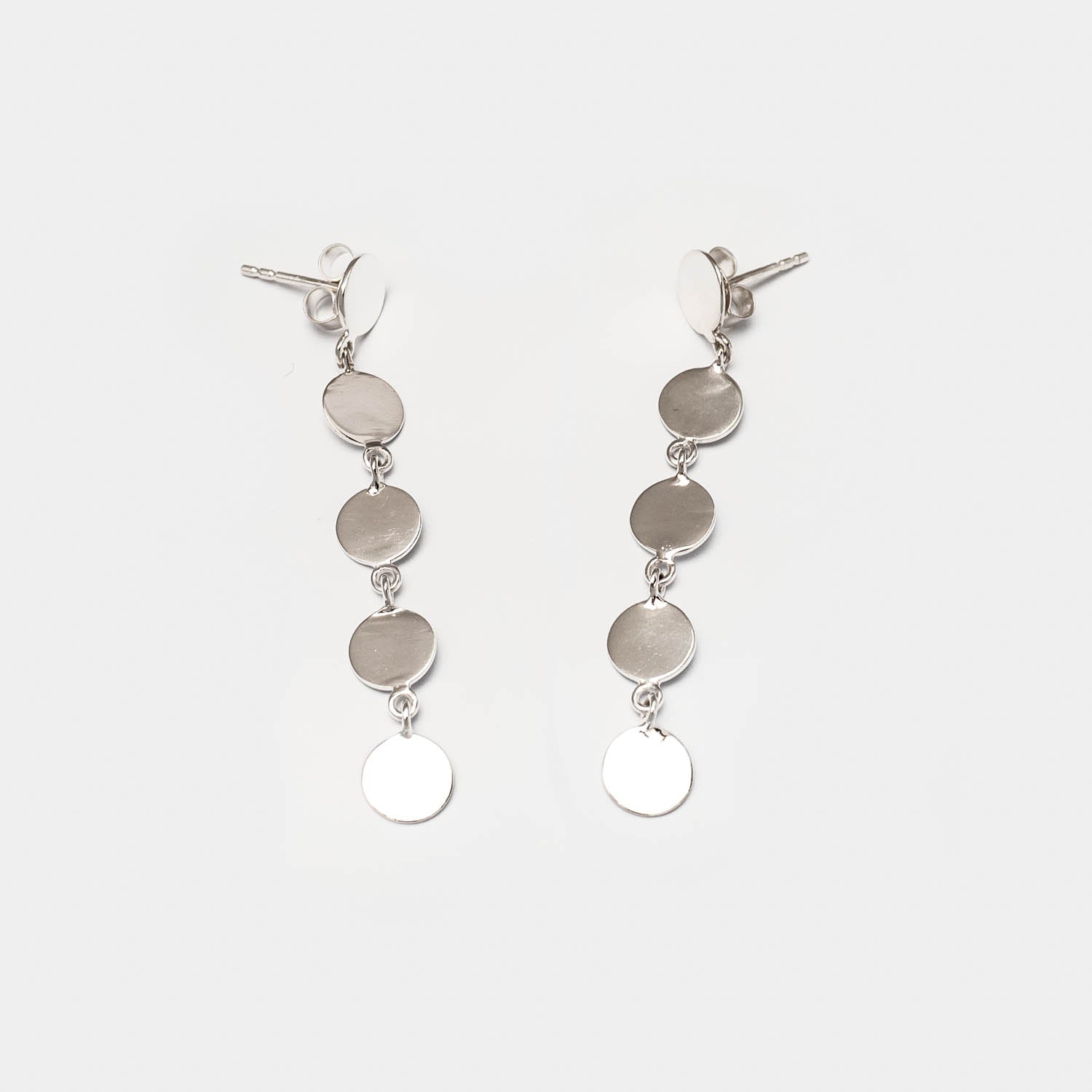 Ohrringe Léa Plain Silver - Fleurs des Prés