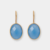Ohrringe Leonor Blue Chalcedony - Fleurs des Prés