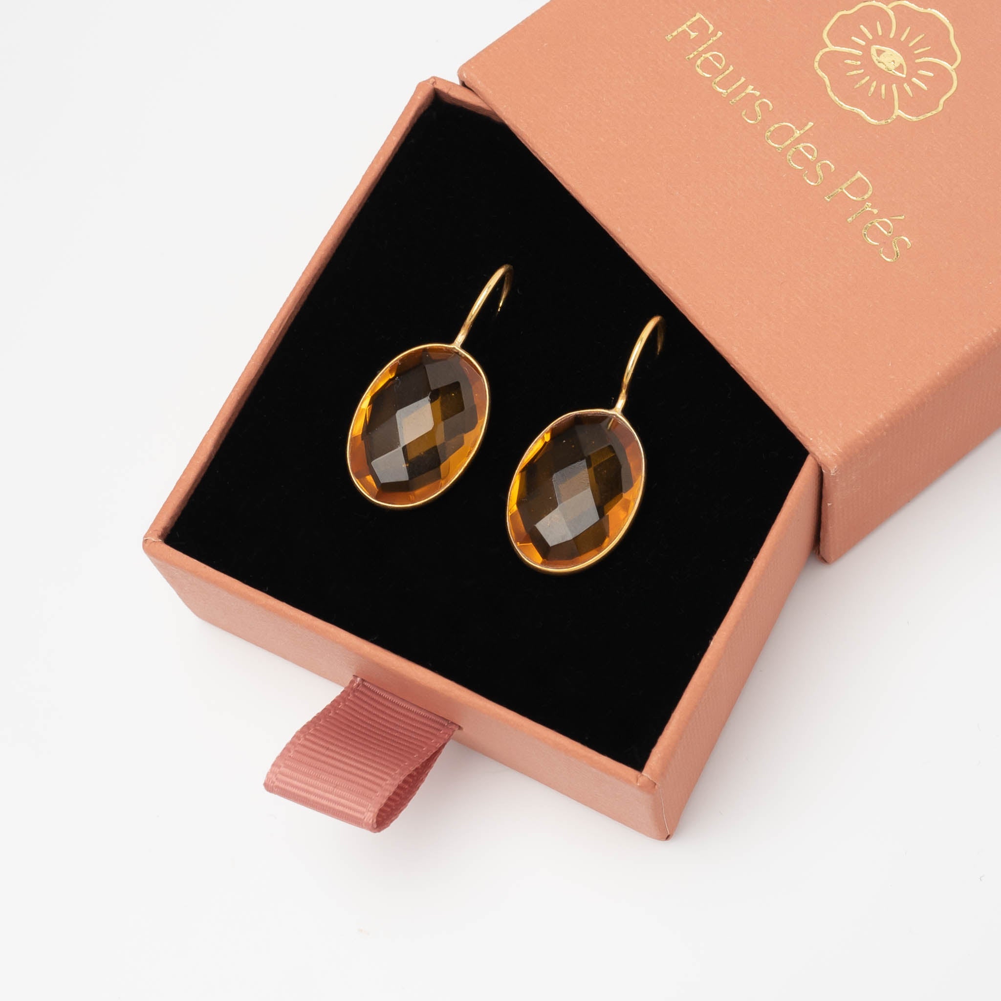 Ohrringe Leonor Citrin - Fleurs des Prés Jewelry