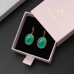 Ohrringe Leonor Green Onyx - Fleurs des Prés