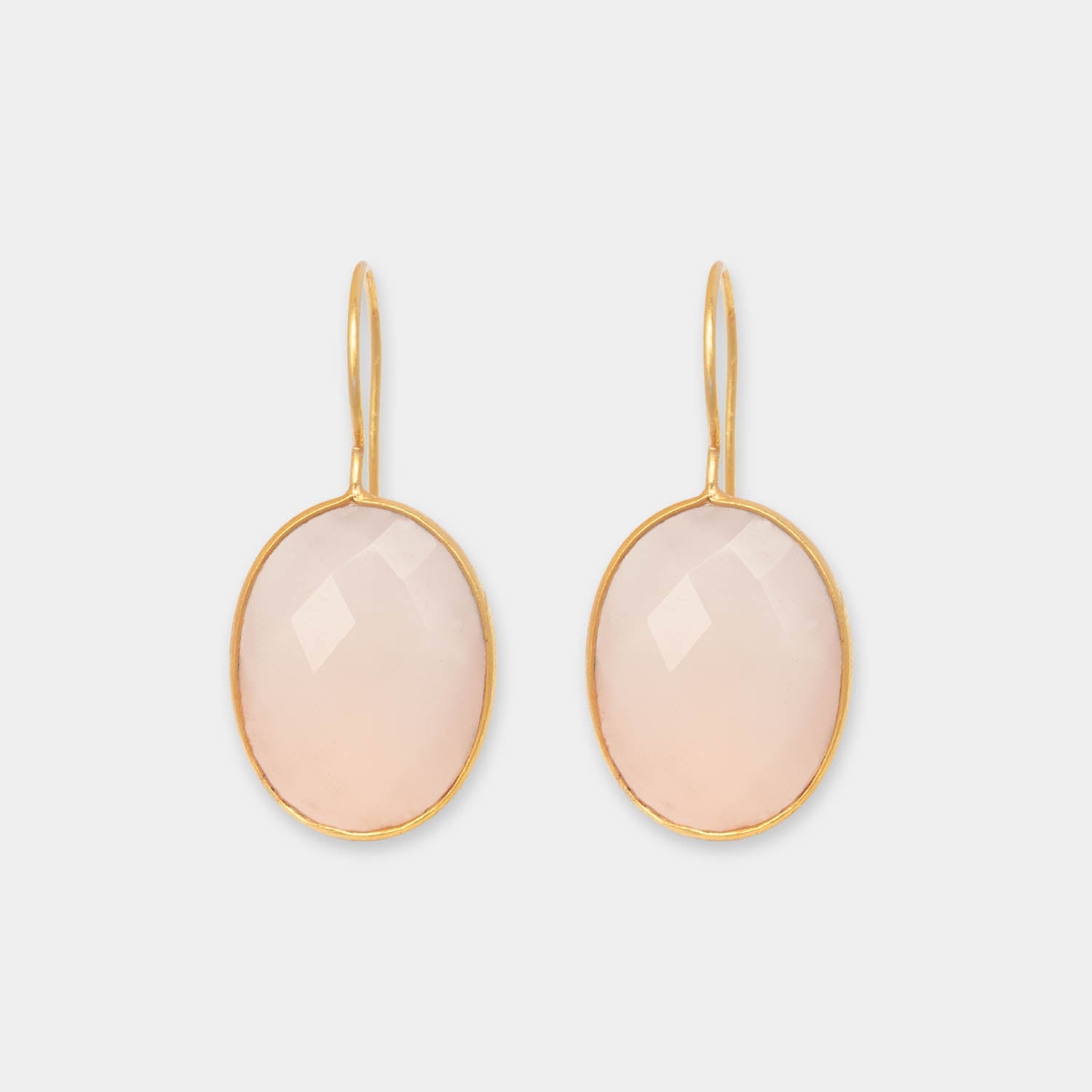 Ohrringe Leonor Pink Chalcedony - Fleurs des Prés Jewelry