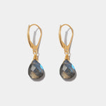 Ohrringe Lilou Labradorite Gold - Fleurs des Prés Jewelry