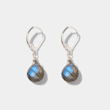 Ohrringe Lilou Labradorite Silber - Fleurs des Prés