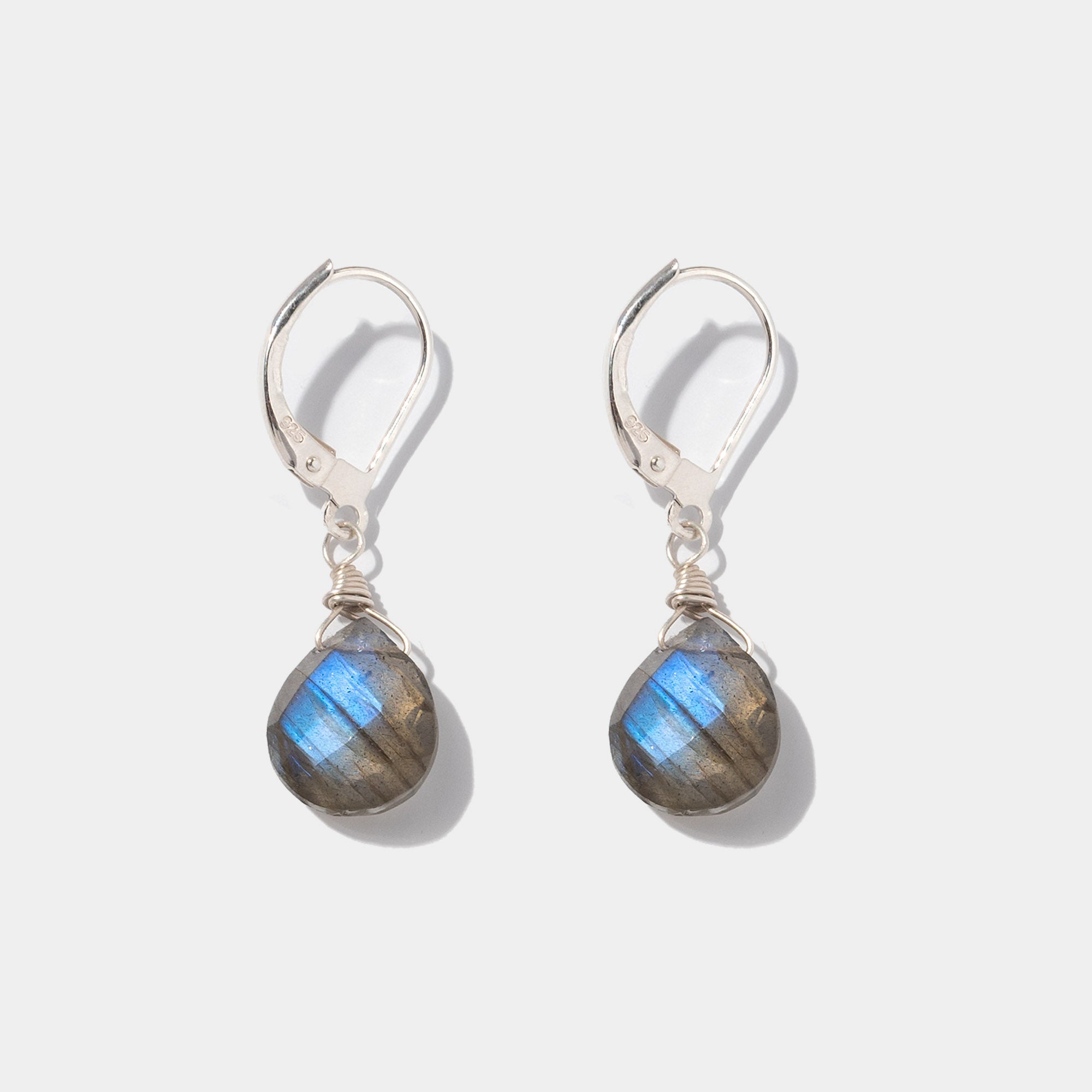Ohrringe Lilou Labradorite Silber - Fleurs des Prés