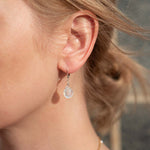 Ohrringe Lilou Moonstone Silber - Fleurs des Prés