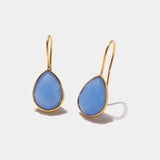 Ohrringe Lisette Drop Blue Chalcedony - Fleurs des Prés Jewelry