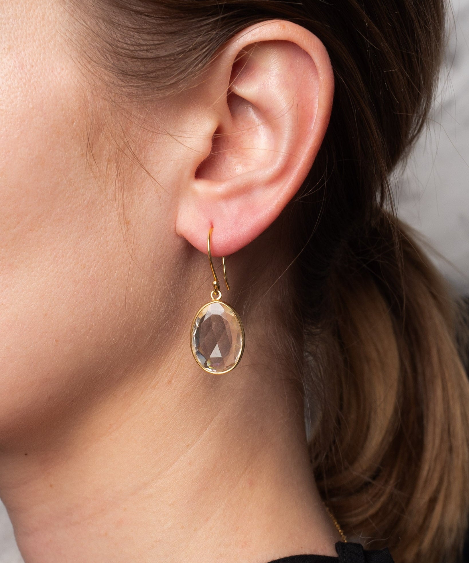 Ohrringe Lisette Kristall - Fleurs des Prés Jewelry