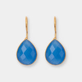 Ohrringe Lola Blue Chalcedony - Fleurs des Prés Jewelry