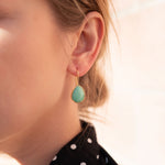 Ohrringe Lola Chrysoprase Gold - Fleurs des Prés