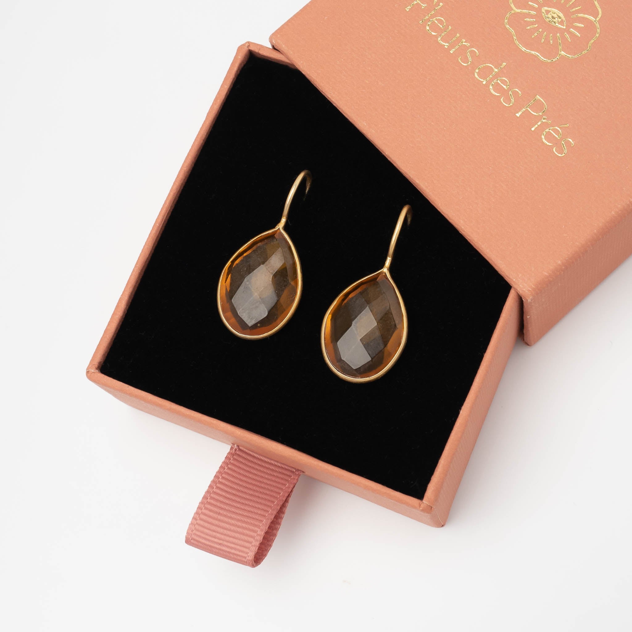 Ohrringe Lola Citrin - Fleurs des Prés Jewelry