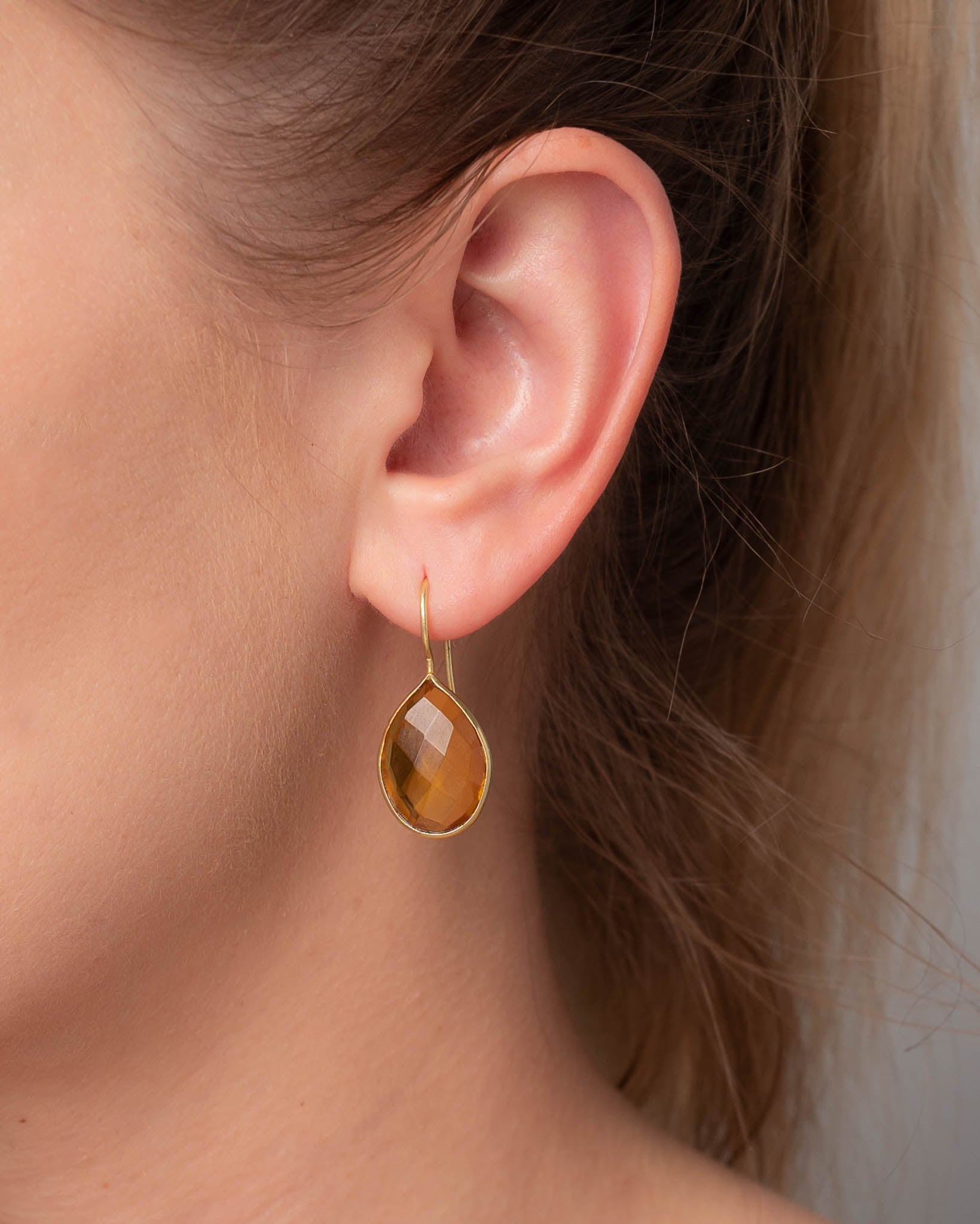 Ohrringe Lola Citrin - Fleurs des Prés Jewelry