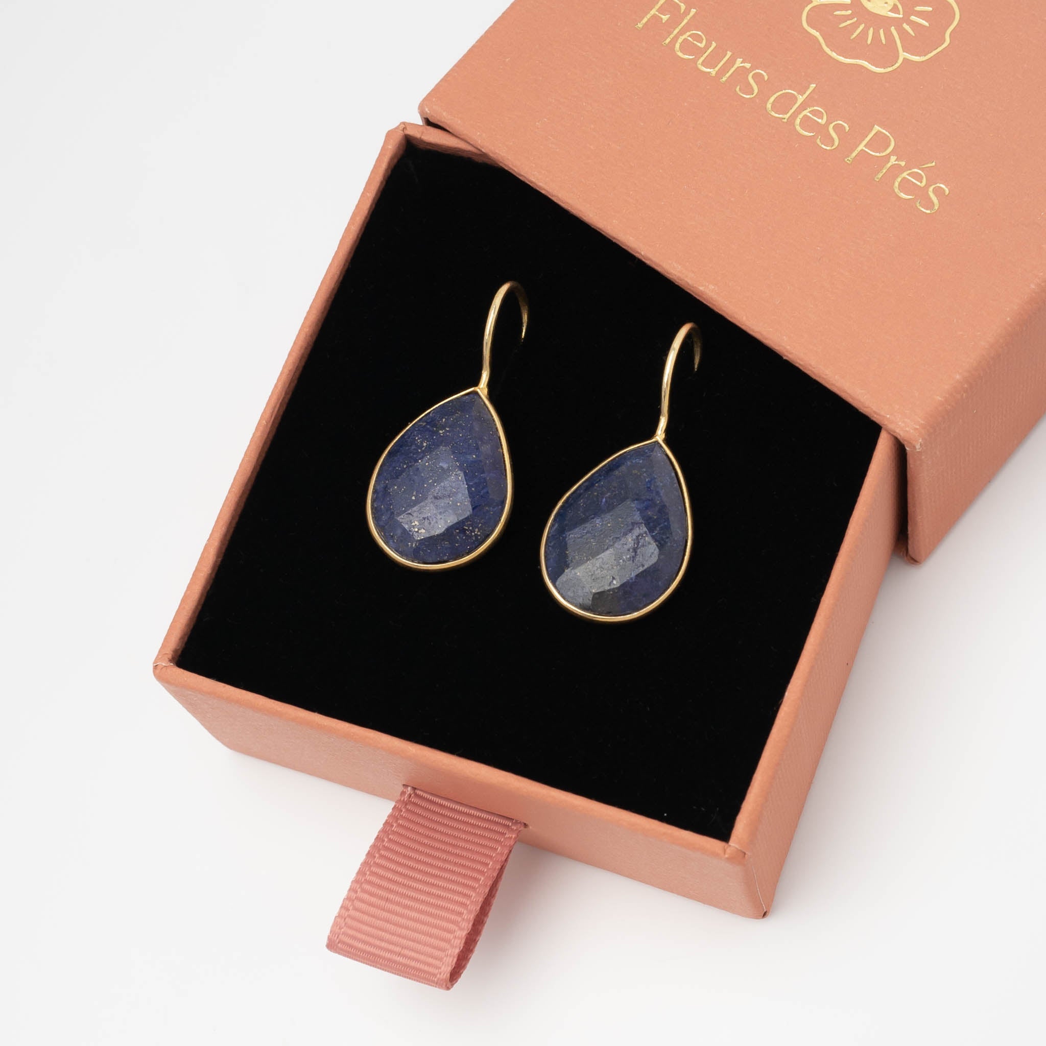 Ohrringe Lola Lapislazuli - Fleurs des Prés Jewelry