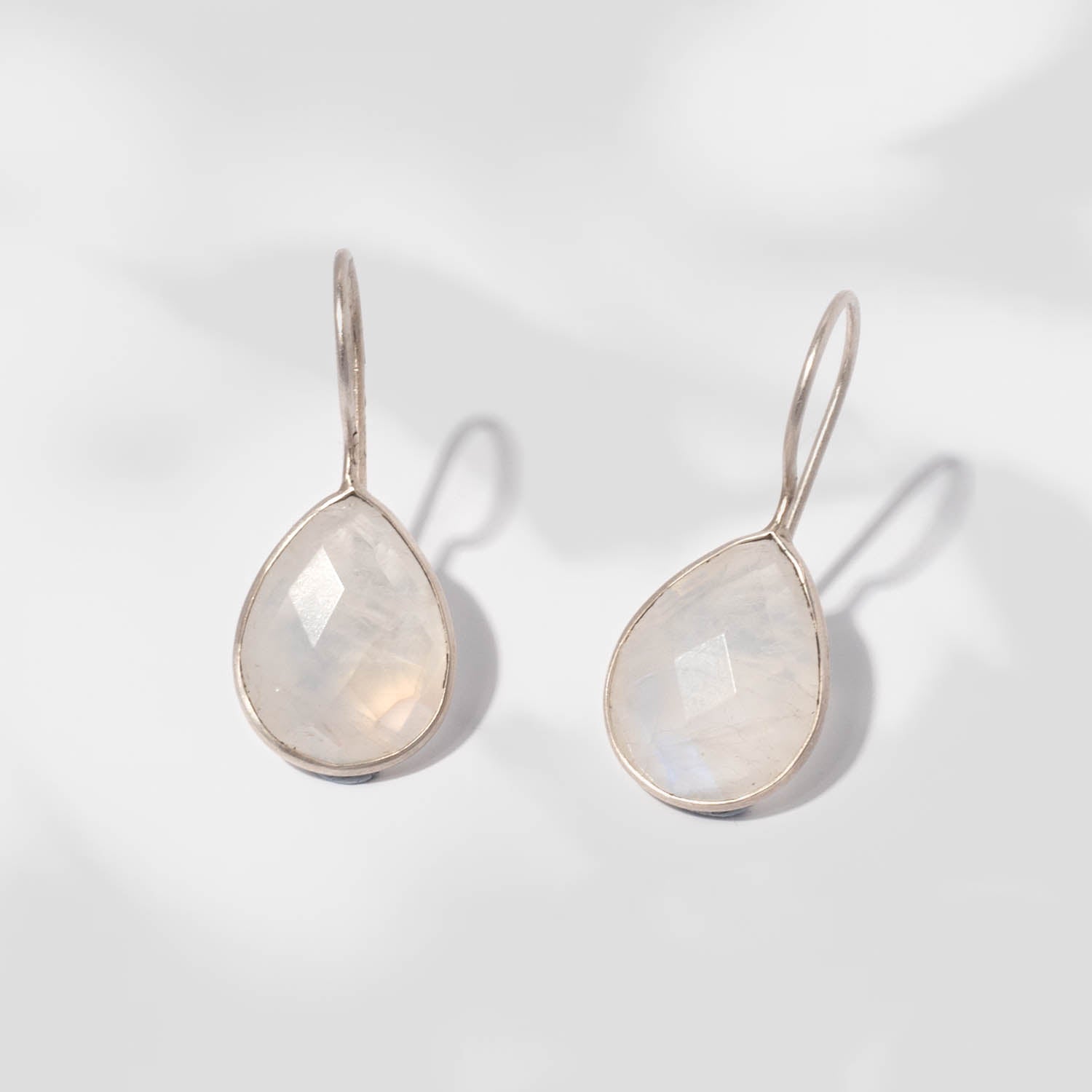 Ohrringe Lola Moonstone Silber - Fleurs des Prés Jewelry