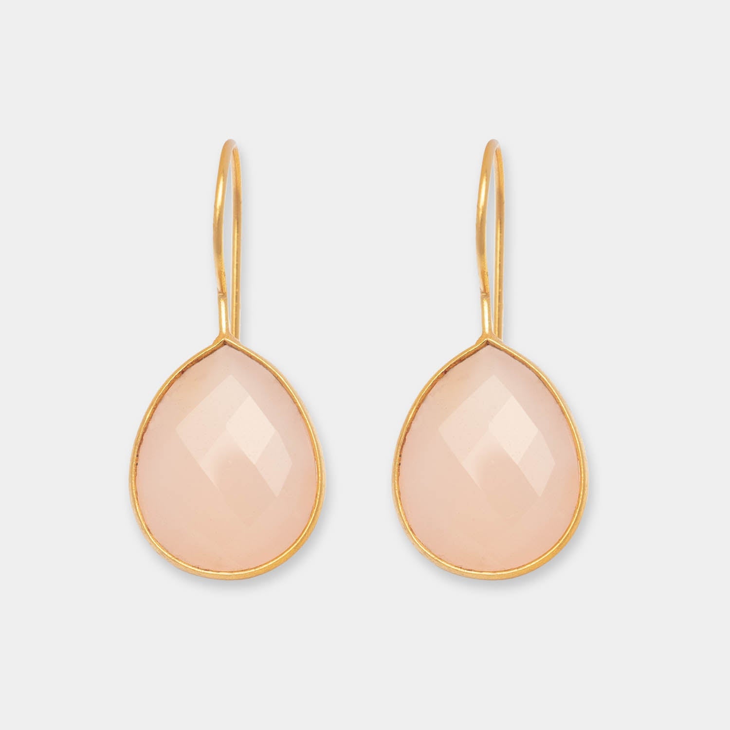 Ohrringe Lola Pink Chalcedony - Fleurs des Prés Jewelry